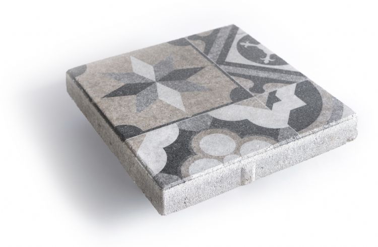 Geo Pro Arte is een tuintegel met keramisch design. Geo Pro Arte is een tuintegel met keramisch design.