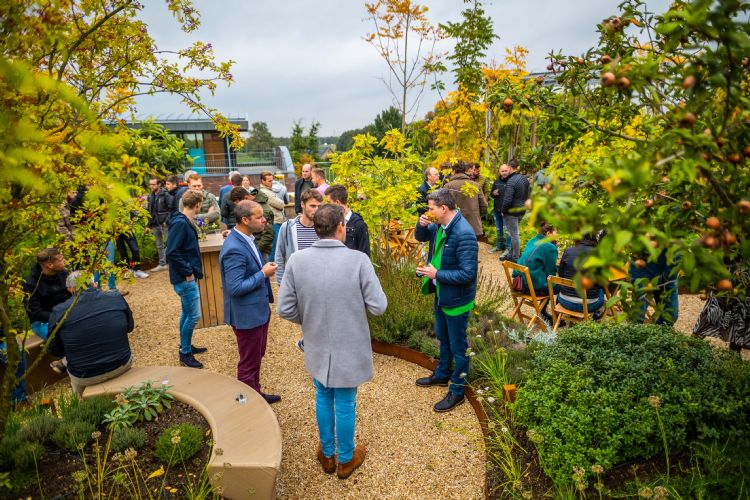 Ook het vernieuwde prijswinnende dakterras  van Ebben staat weer centraal