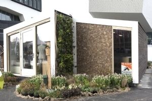Innovation Expo biobased woning Sempergreen gevel