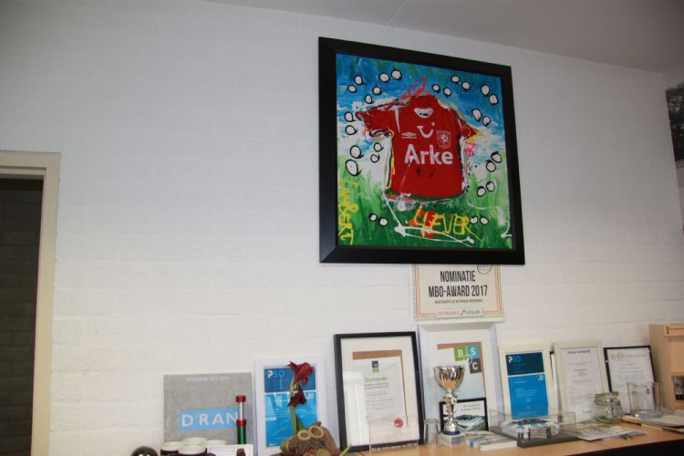 Schilderij in het kantoor van Jan van Ulst Schilderij in het kantoor van Jan van Ulst