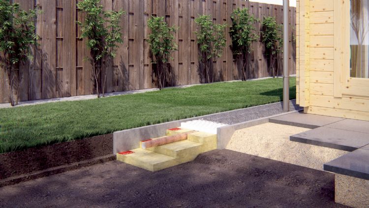 Het plaatsen van RainBloxx zorgt voor infiltratie in de buurt van boomwortels. Het plaatsen van RainBloxx zorgt voor infiltratie in de buurt van boomwortels.