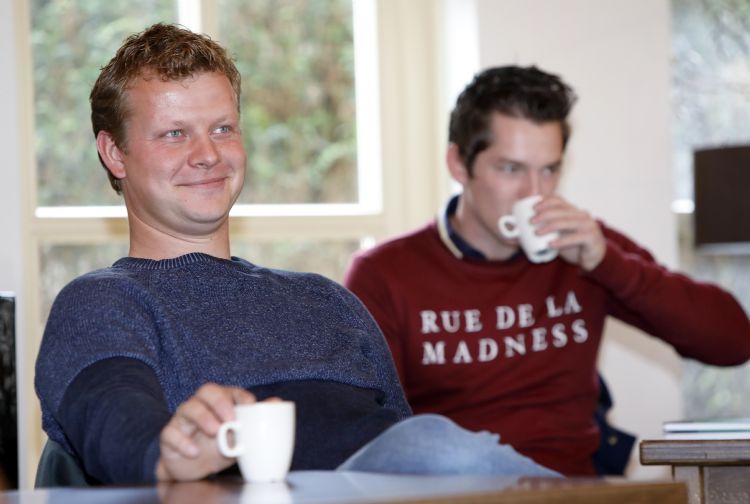 Aart Moree van Tim Kok Hoveniersbedrijf (l) en Tiemo Vierboom van Vierboom Hovenier Aart Moree van Tim Kok Hoveniersbedrijf (l) en Tiemo Vierboom van Vierboom Hovenier