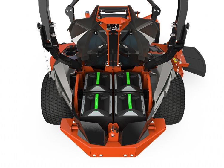 Het accupakket met vier accu's van elk 22 kg is zeer toegankelijk. Het accupakket met vier accu's van elk 22 kg is zeer toegankelijk.