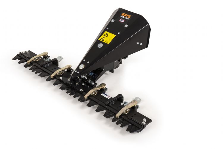 De ESM-maaibalk maakt 3.600 knipbewegingen per minuut. De ESM-maaibalk maakt 3.600 knipbewegingen per minuut.
