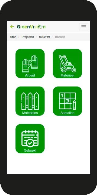 iPad-scherm met planning