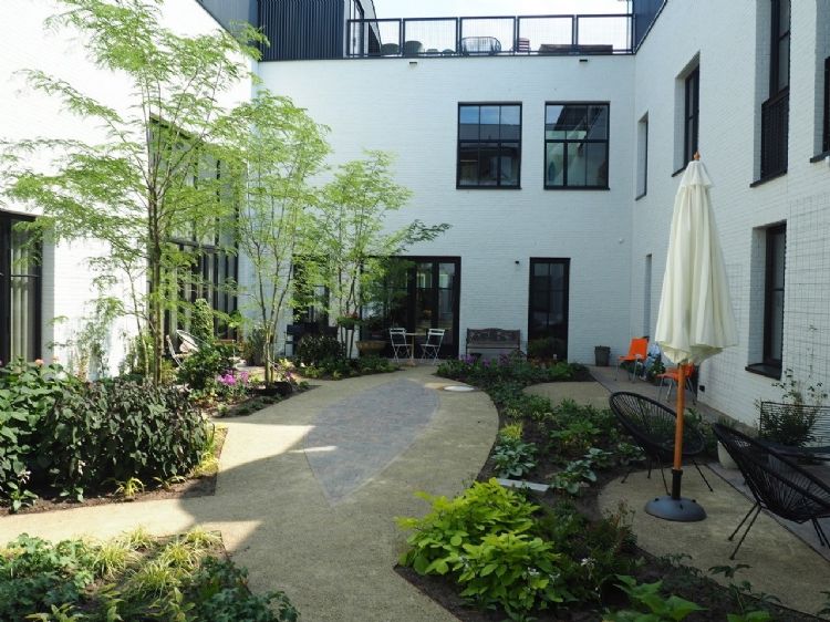 De gezamenlijke binnentuin