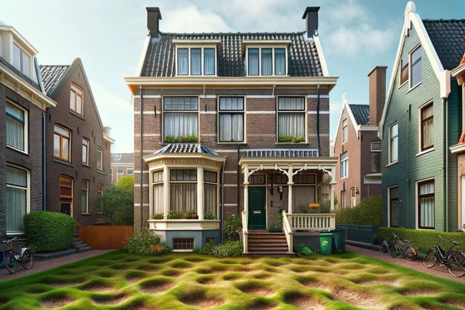 Gebreken in het gazon. Afbeelding ter illustratie.