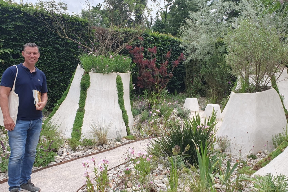 Mark Vlasman op Tuinenfestival Chaumont-sur-Loire.