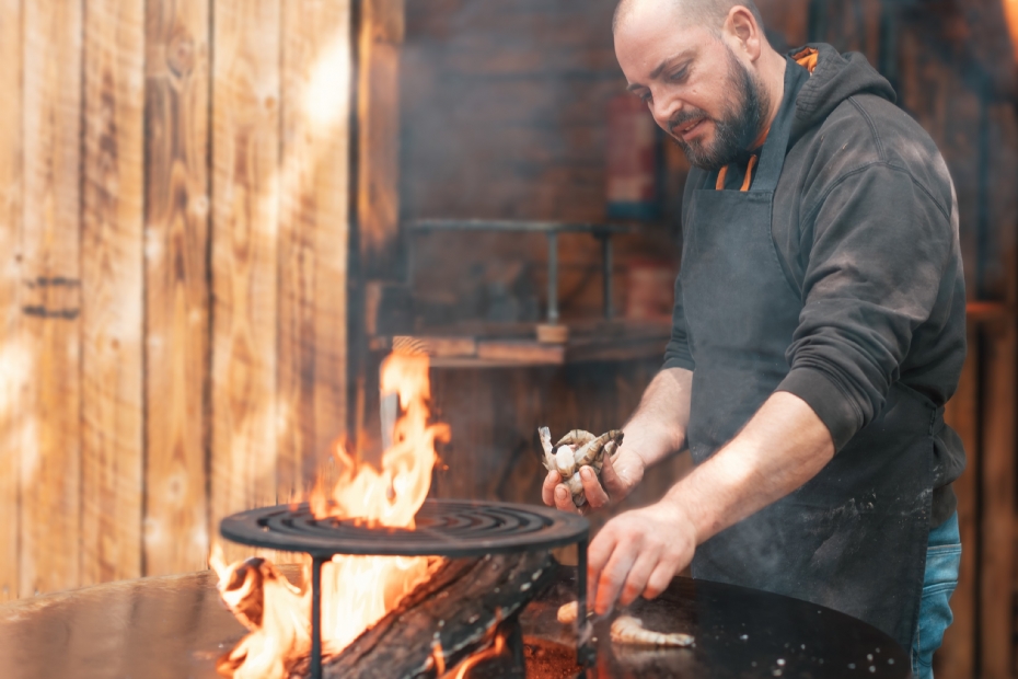 De winterbarbecue is een vaste waarde op de tuinvisie hoveniersdag.