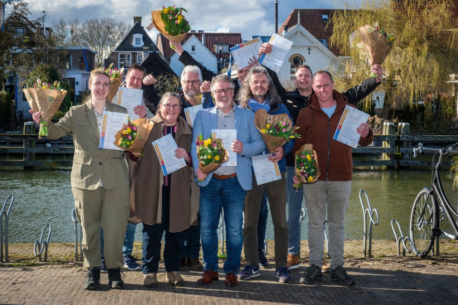 Geslaagde studenten NCE-opleiding Hovenier Historisch Groen. Fotograaf: Jelle Verhoeks. 