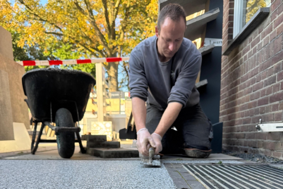Duurzaam alternatief voor los grind of epoxyvloeren