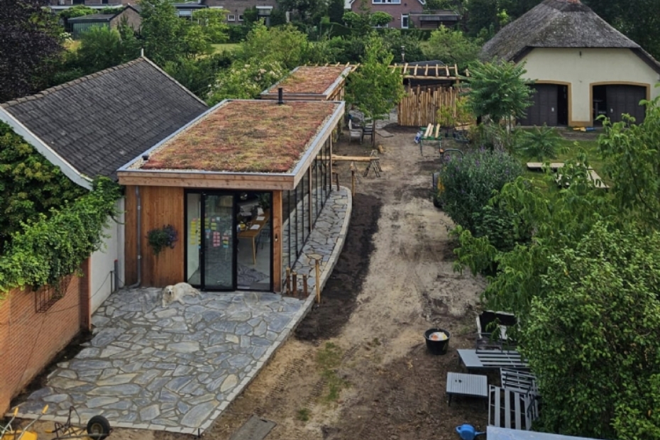 Aanleg van de tuin, overzicht.