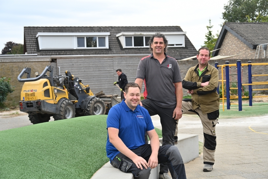 Van links naar rechts Yannick van der Veeke, Joris Dings en Roy Peulen