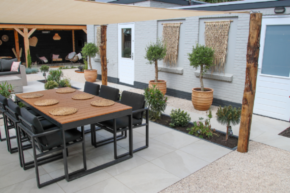 Isola Beige en Castle Grind van Stone base