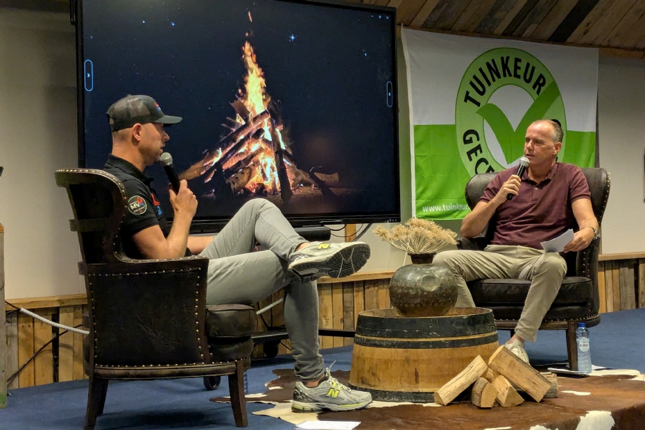 Martijn Verspeek in gesprek met dagvoorzitter Jacob Spoelstra