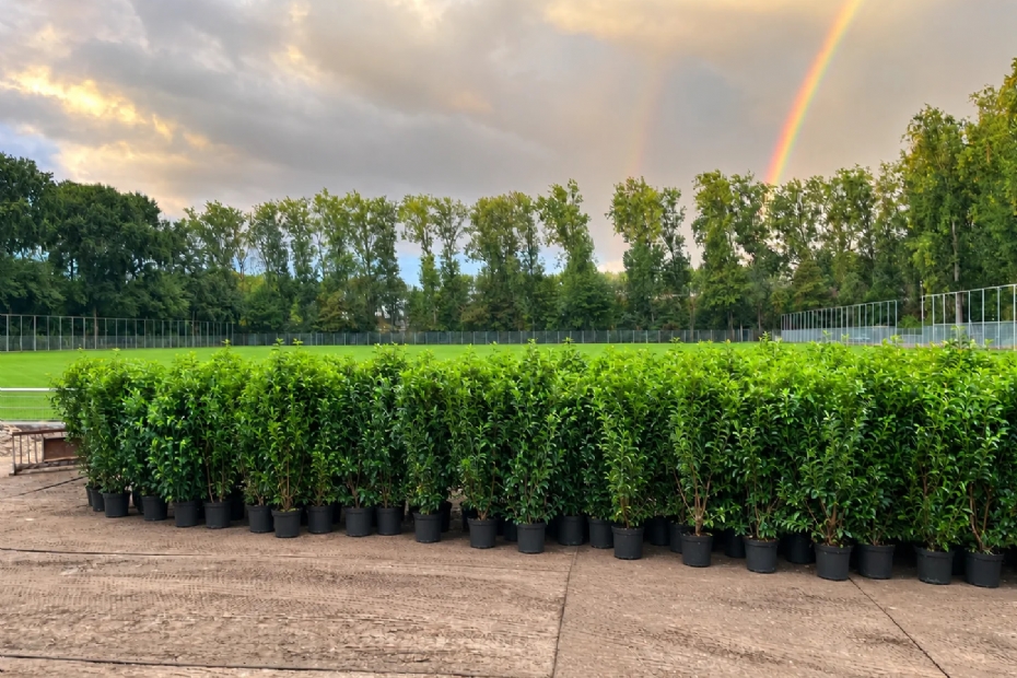 Beplanting Excelsior Rotterdam trainingsaccommodatie
